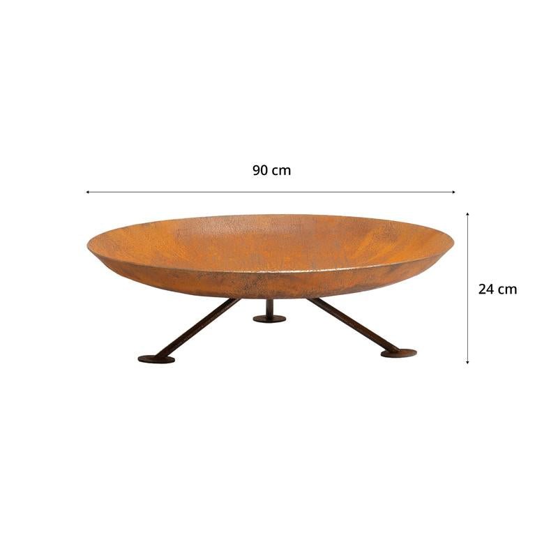 GrillSymbol Corten Steel Fire Pit Alta XL, 90cm