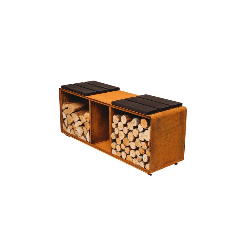 Grillsymbol fire wood store for indoor and outdoor use