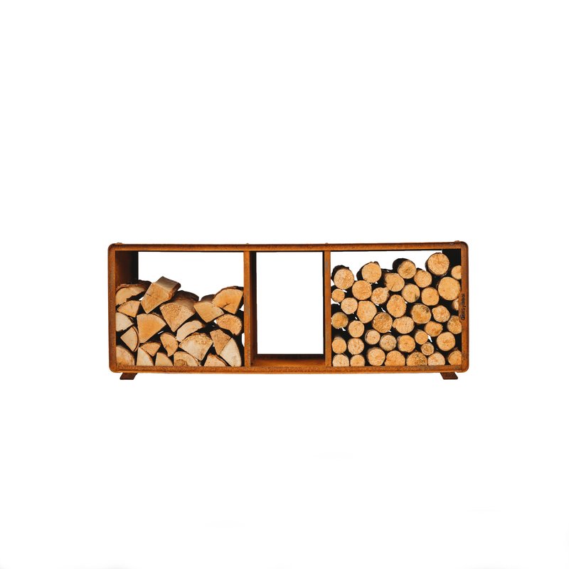 Grillsymbol fire wood store for indoor and outdoor use