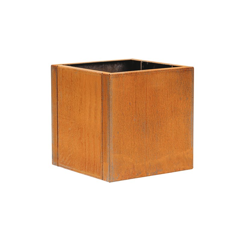 XL corten steel planter for garden use