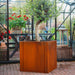 XL corten steel planter for garden use