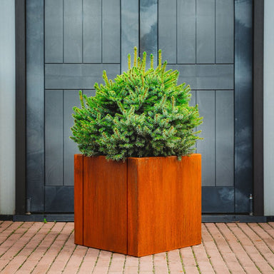 Corten Steel garden planter large