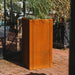 Grillsymbol extra tall corten steel flower pot