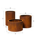 Grillsymbol set of 3 garden flower pot