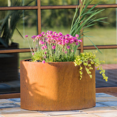 Grillsymbol corten steel planter