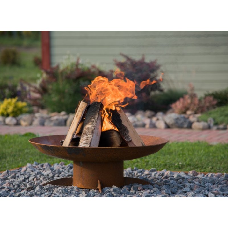 GrillSymbol Corten Steel Fire Pit Chiaro, 67cm