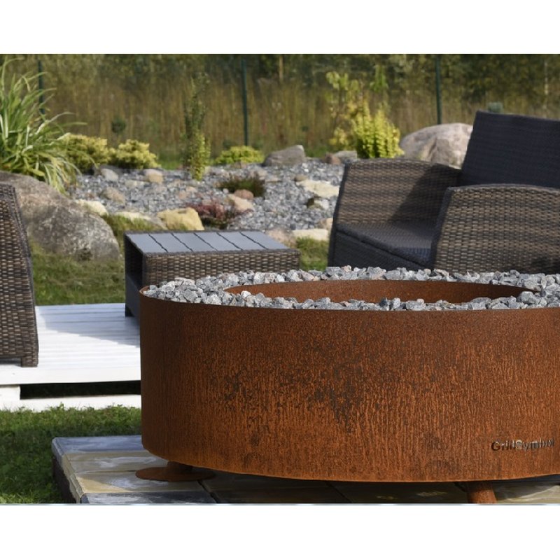 GrillSymbol Corten Steel Fire Pit Luna