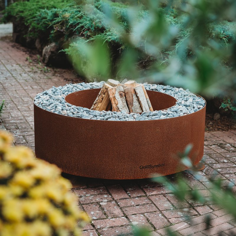 GrillSymbol Corten Steel Fire Pit Luna