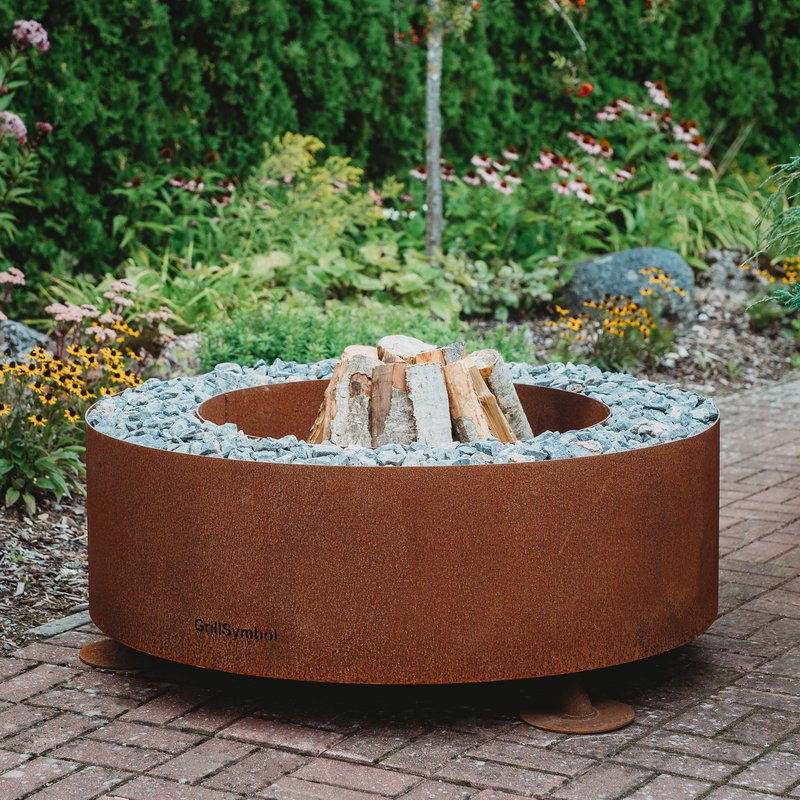 GrillSymbol Corten Steel Fire Pit Luna