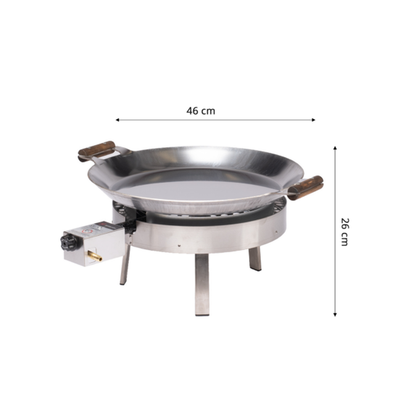 GrillSymbol Paella Cooking Set Pro460 Inox