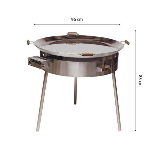 GrillSymbol outdoor paella cooking set COMPLETE set includes lid pro960i