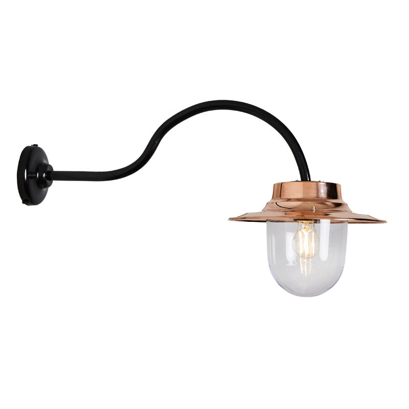 Copper farmyard outdoor wall light 0.49m