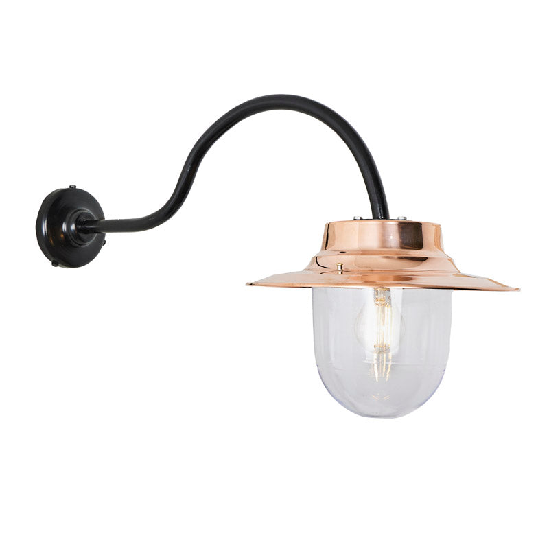 Copper farmyard outdoor wall light 0.49m