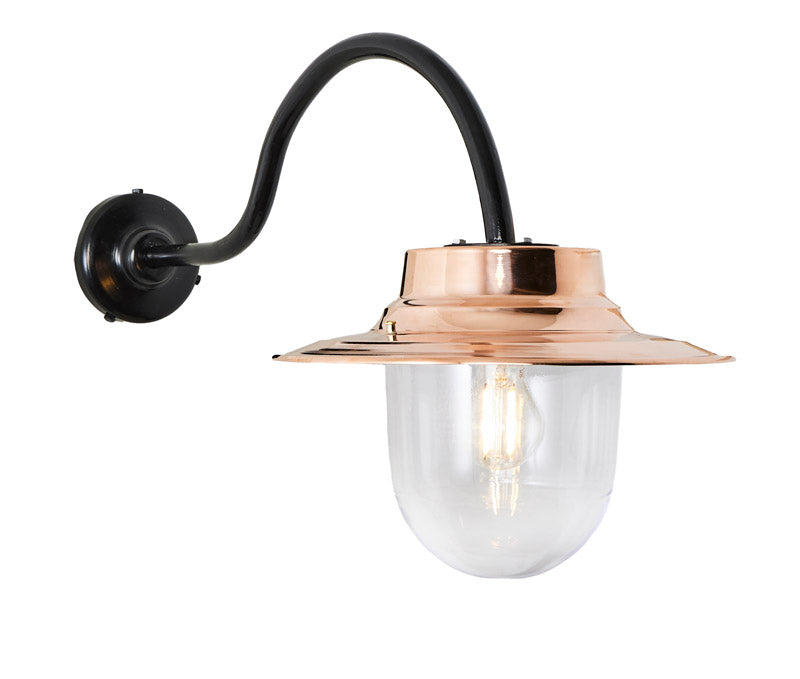 Copper farmyard outdoor wall light 0.49m