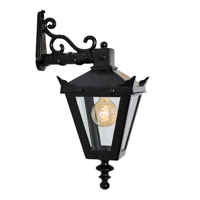 Harte Victorian traditional cast iron downturned outdoor wall light 0.48m