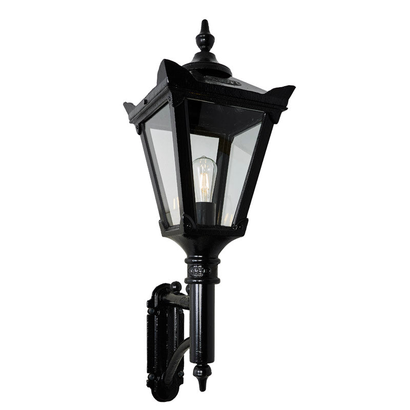 Harte Victorian cast iron outdoor wall light with short arm 0.97m