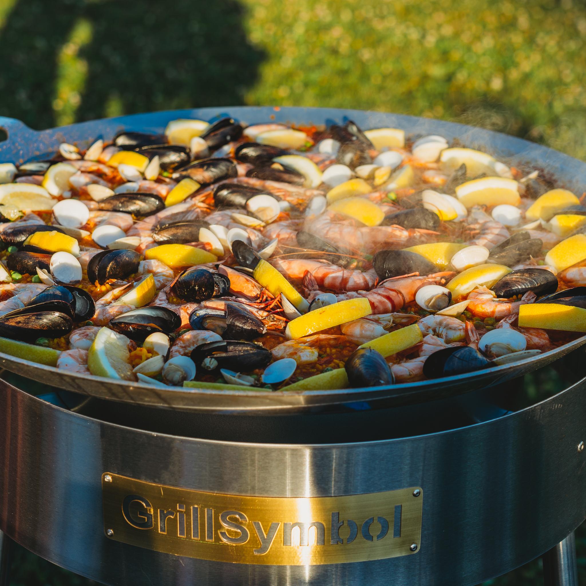 Grillsymbol pro720 inox complete paella set