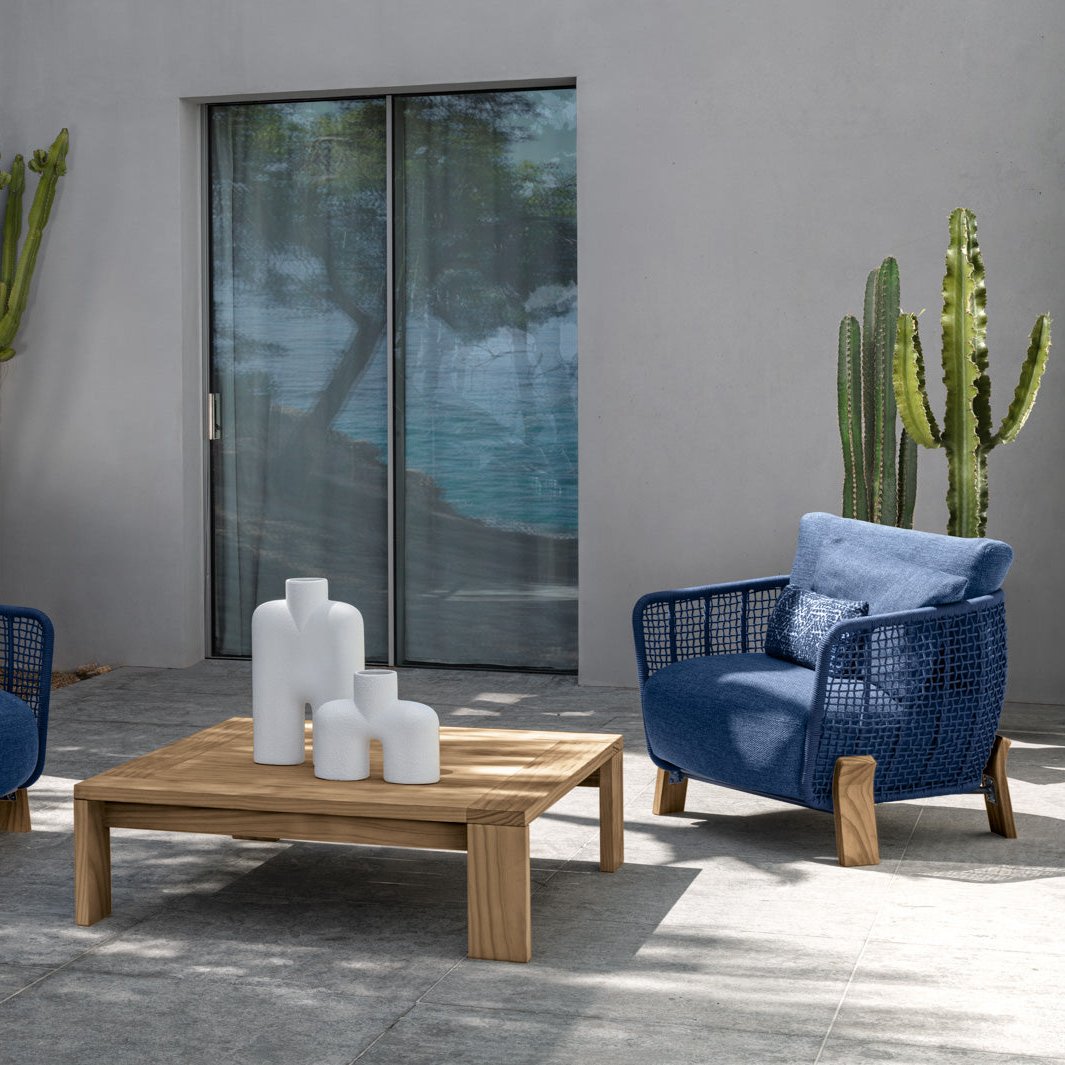 Talenti Argo Wood outdoor coffee table square