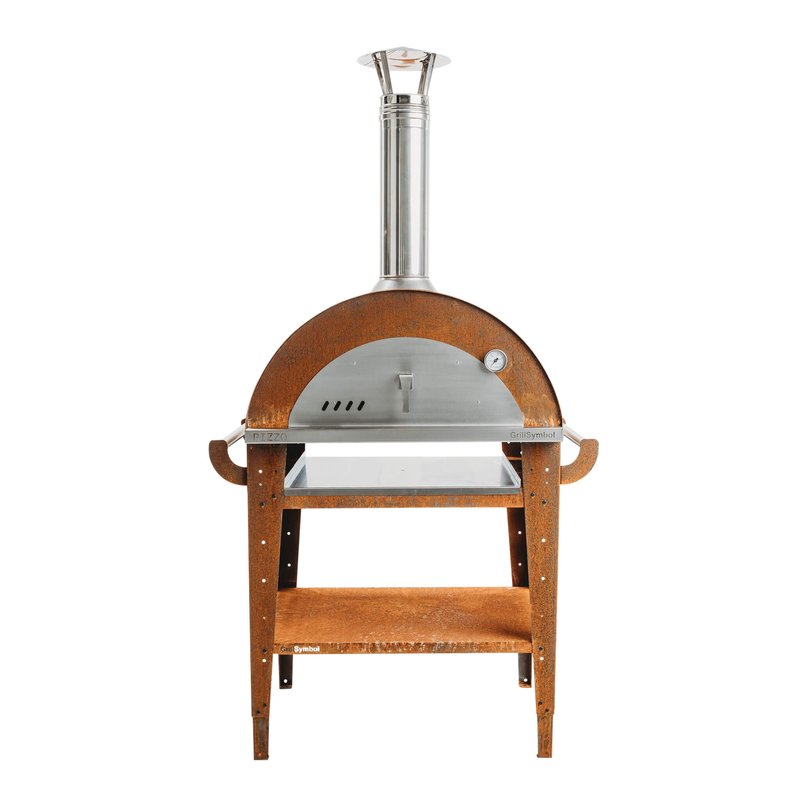 GrillSymbol Wood Fired Pizza Oven with Stand Pizzo-Set