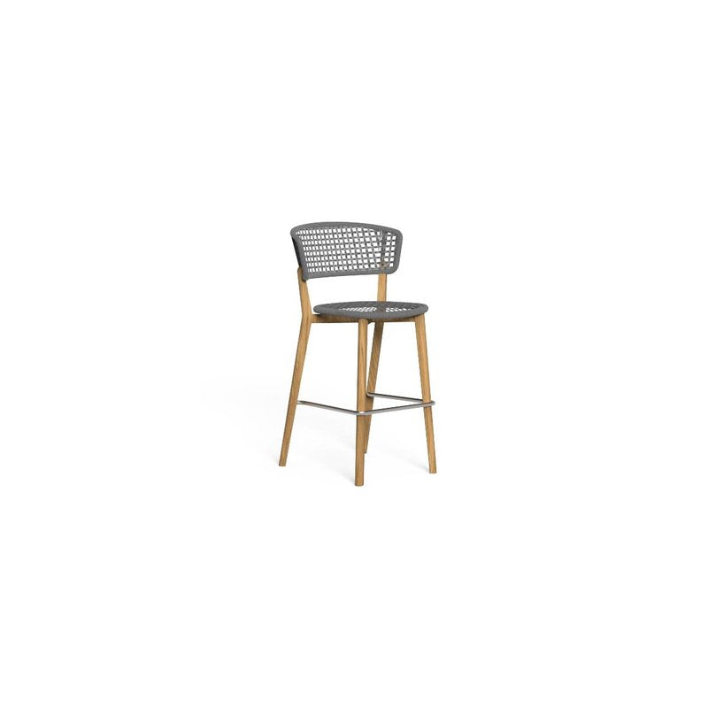 Talenti Moon Teak Garden Bar Stool