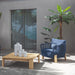 Talenti argo wood garden armchair blue 