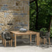 Talenti Argo Wood outdoor square dining table 165cm