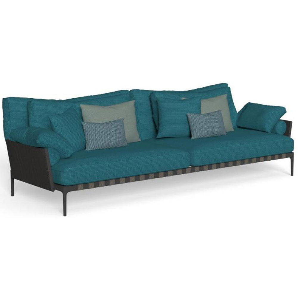 Talenti Salinas 3 seater garden sofa blue