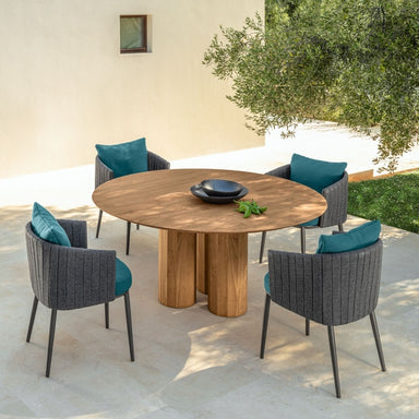 Talenti Italian accoya wood dining table for outdoor